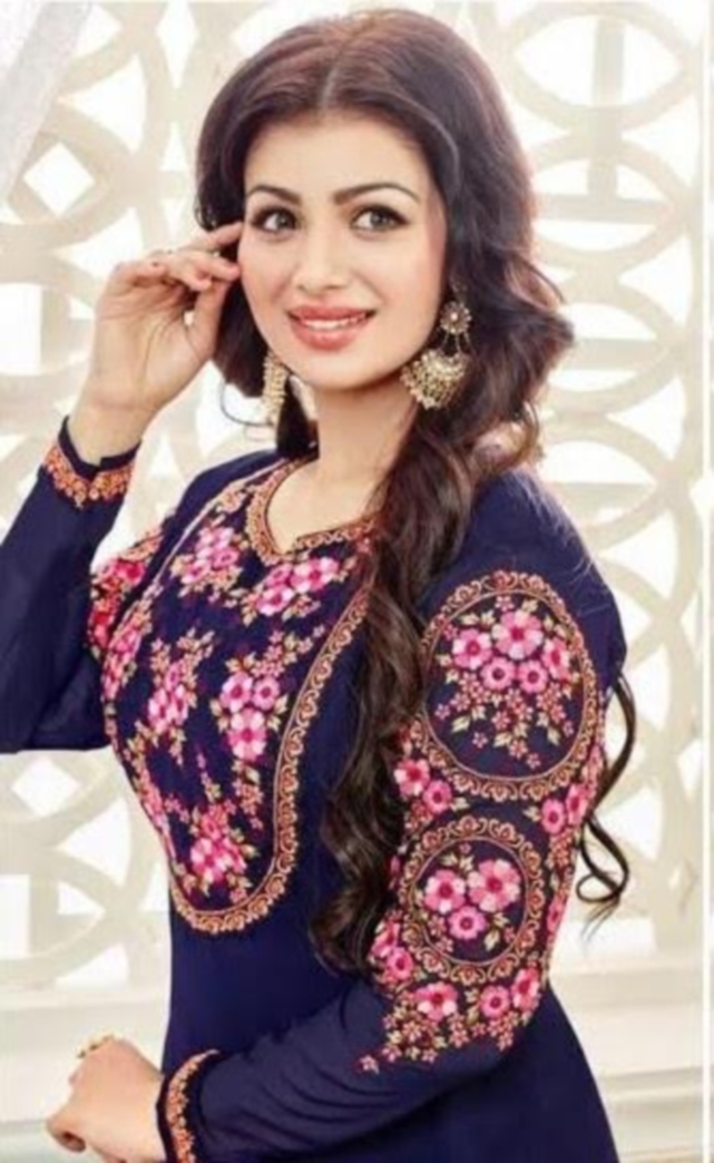Bollywood Style Embroidered Churidar Long Kameez Dupatta XL Plus Size #28154 | Buy Online 